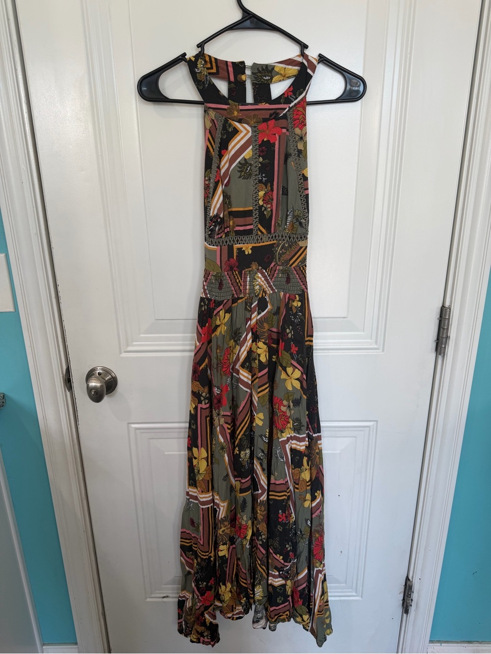 Able the label Maxi Dress - Olive Multi